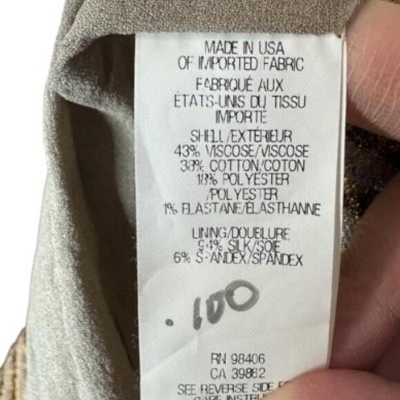 Theyskens' Theory sleeveless metallic mini dress size 6 - Picture 7 of 7